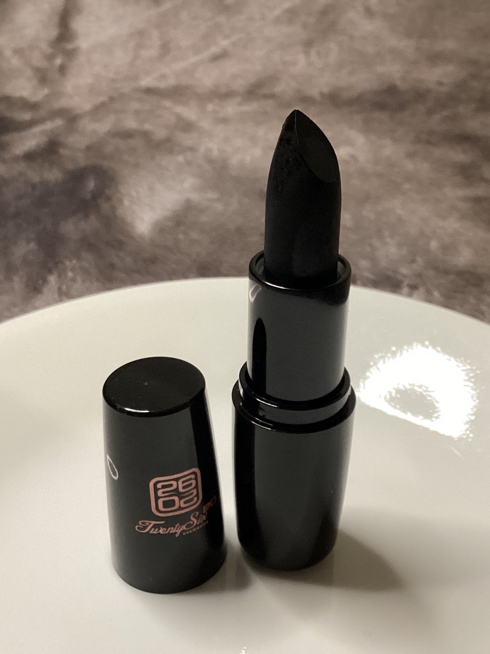 Twenty Six 20 Black Lipstick – Bold Matte Black Shade “Raven”